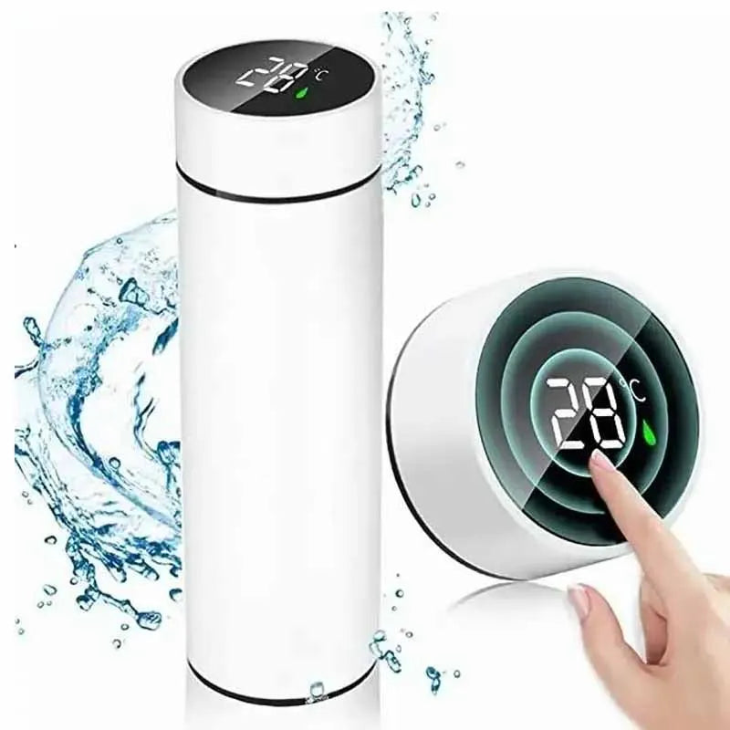 Bouteille Thermos en Acier Inoxydable avec Affichage Numérique de la Température, 500ml - E-ZONES