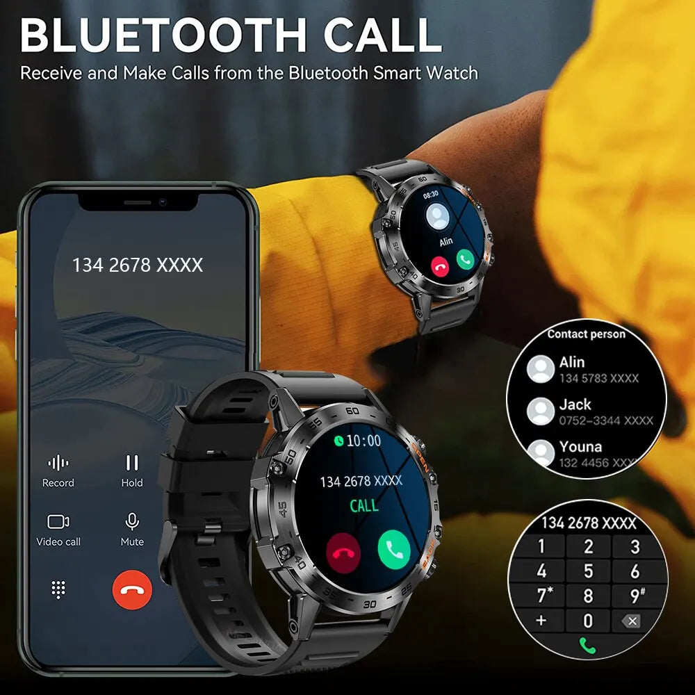 MELANDA-Montre connectée K52, étanche IP67 pour Android et IOS, Bluetooth, Appel - E-ZONES